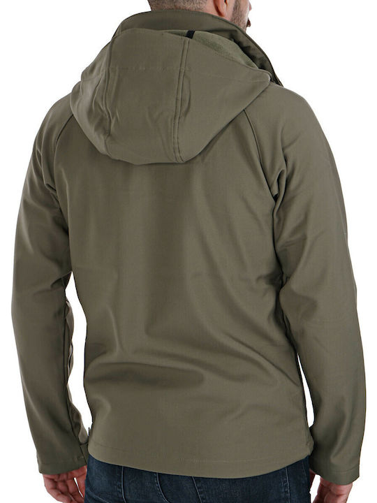 Cascade Ridge II Winter Jacke Softshell Wasserdicht und Winddicht Khaki
