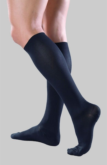 Anatomic Help Silver Graduated Compression Calf High Socks Black