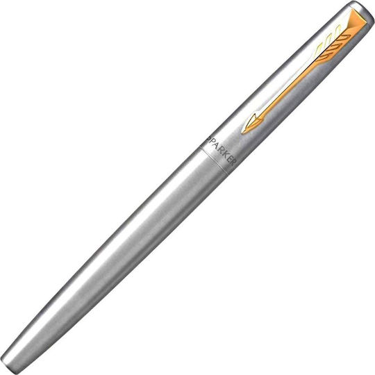 Parker Jotter Pen Set Rollerball made of Steel Silver in a case (in a paper cassette)