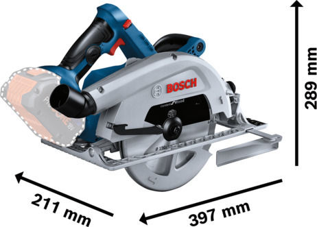 Bosch GKS 18V-68 C Циркулярна пила Самостоятелна със Система за Изсмукване