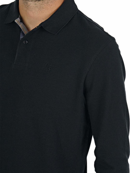 Polo Short Sleeve Black Blouse