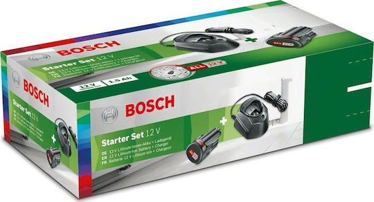 Bosch Battery Set Lithium Capacity 1.5Ah 12V with Charger