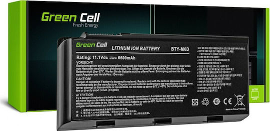 Green Cell Compatible Battery for MSI GT60/GT70/GT660/GT680 with 6600mAh