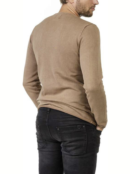 Devergo Men's Long Sleeve Sweater Brown 1D20FW6002LS