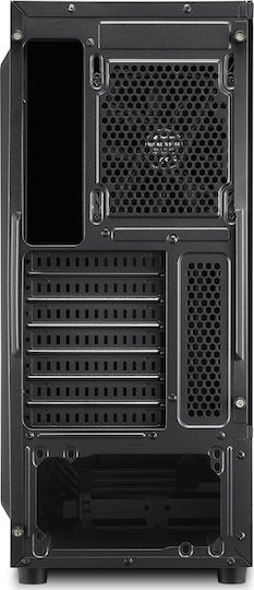 Sharkoon RGB Slider Геймърско Midi Tower Компютърна Кутия с Страничен Прозорец Черна