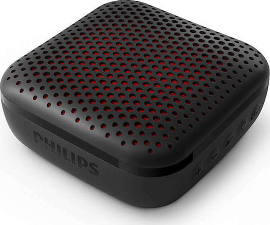 Philips TAS2505B Αδιάβροχο Ηχείο Bluetooth 3W με Διάρκεια Μπαταρίας έως 10 ώρες Μαύρο