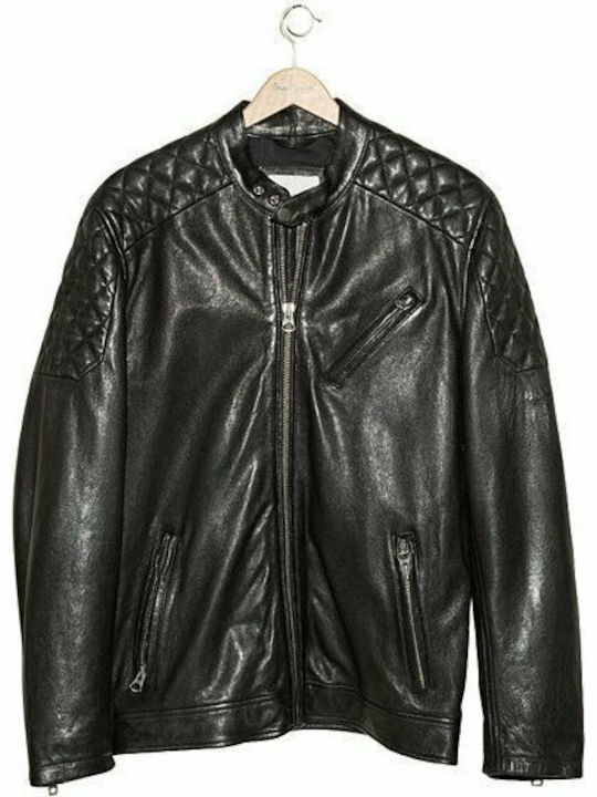 Defoe Lederjacke Jacke Biker Schwarz