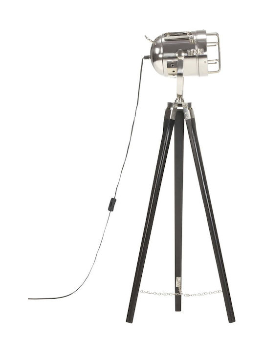 vidaXL Vintage Floor Lamp H97xW24cm. with Socket for Bulb E27 Black