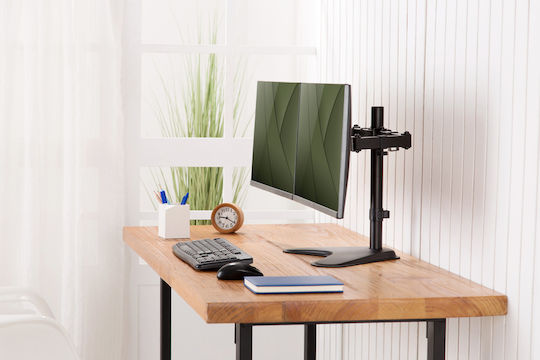 Digitus Stand Desk Mounted for 2 Monitors up to 32" with Arm (DA-90401)