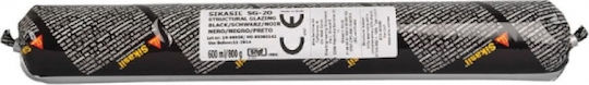 Sika Sikasil SG-20 Sealant Silicone Black 600ml