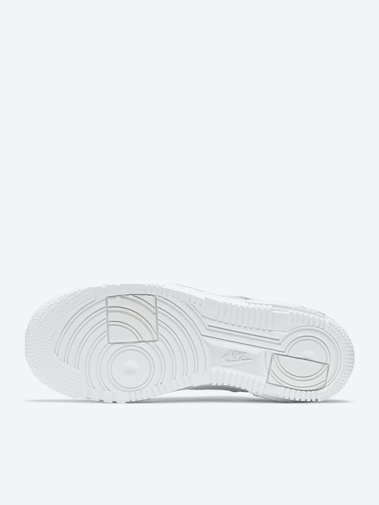 Air Force 1 Pixel Adidași Flatforms Pentru Femei Albi