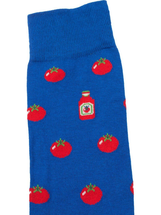 John Frank Tomatoes Чорапи с Дизайн Сини 1Пакет