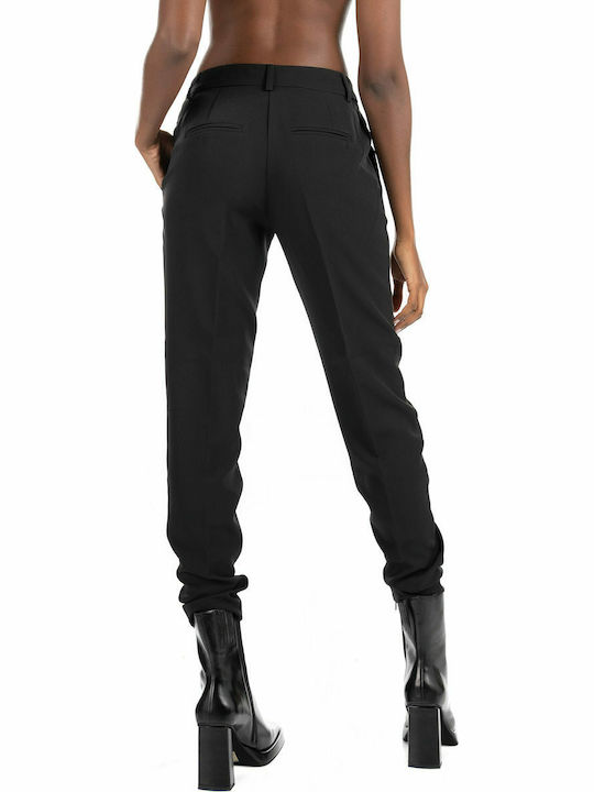 Only Adena Women's Fabric Trousers in Slim Fit Black