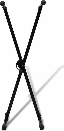 vidaXL Adjustable in X Shape Stand Floor for Keyboards