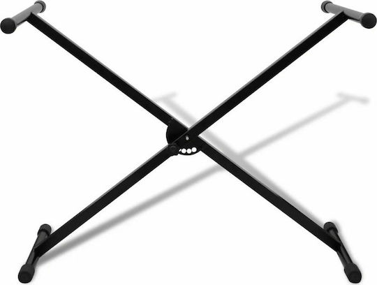 vidaXL Adjustable in X Shape Stand Floor for Keyboards
