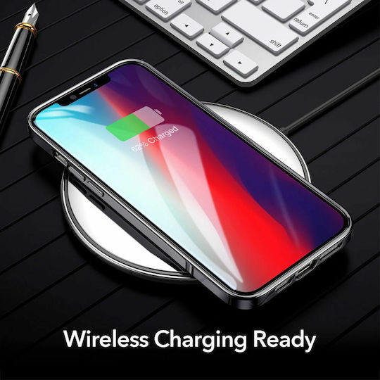 ESR Halo Задна корица Силикон 0.75мм Черен (iPhone 12 / 12 Pro)