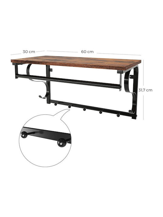Shelf Wall Brown 60x30x31.7cm