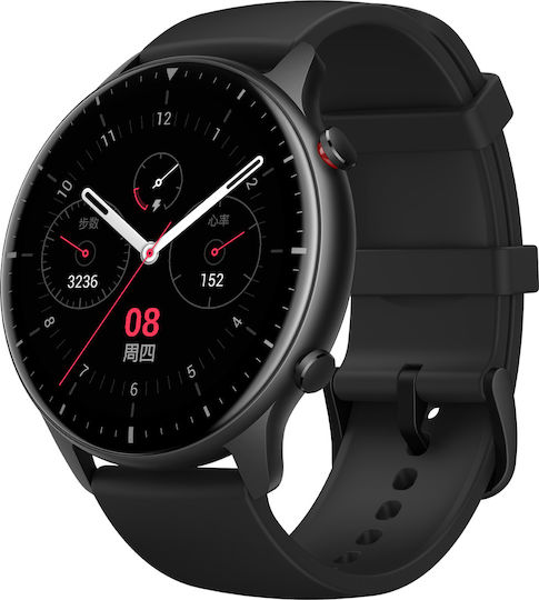 Amazfit GTR 2 Sport Edition Aluminium 46mm Waterproof Smartwatch with Heart Rate Monitor (Black)