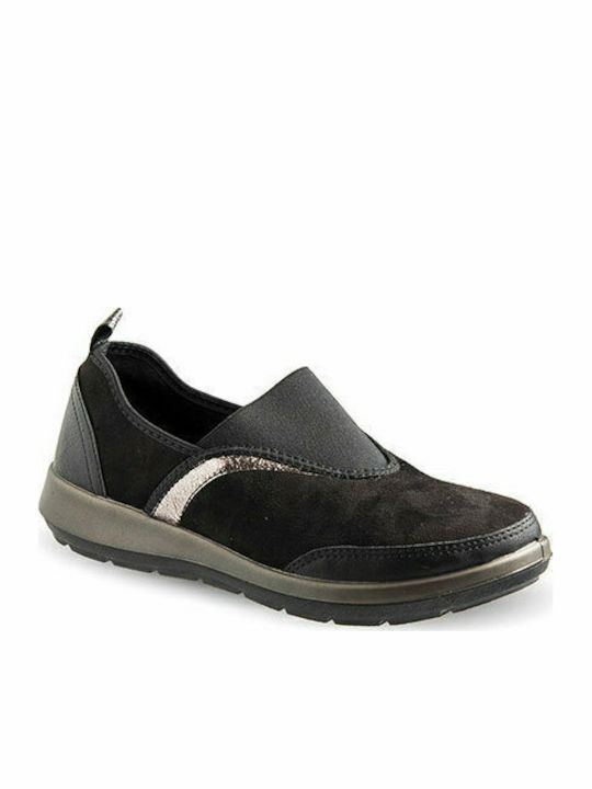 Ανατομικά Γυναικεία Slip-On Μαύρα