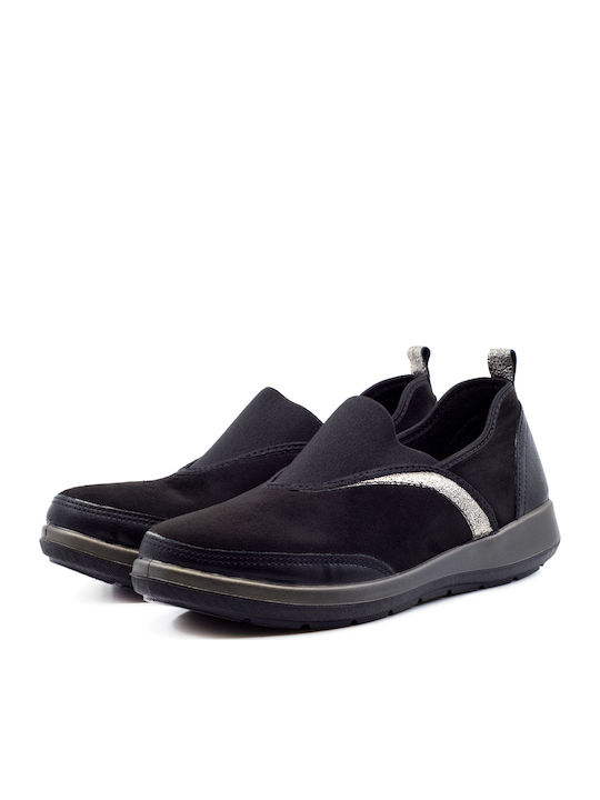 Inblu Anatomisch Damen Slip-Ons Schwarz