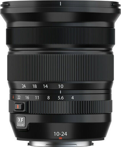 Fujifilm Crop Camera Lens XF 10-24mm f/4 R OIS WR Wide Angle Zoom for Fujifilm X Mount Black