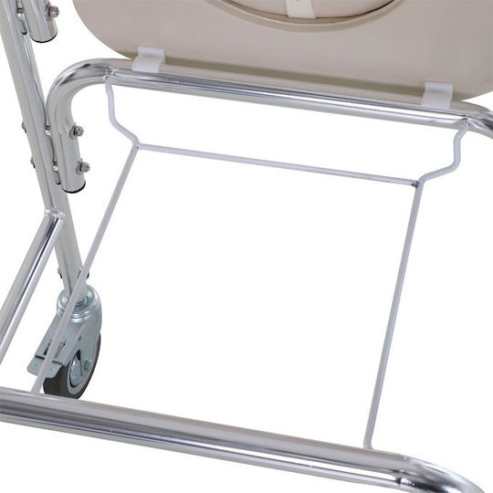 HomCom Scaun Cu Rotile De Baie 713-056 Alb