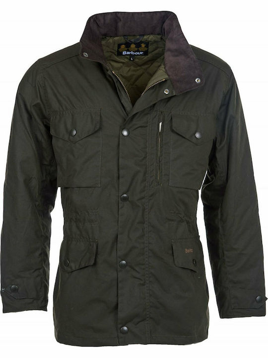 Barbour Herren Winter Jacke Lässig Khaki