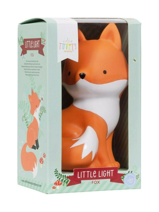 A Little Lovely Company Led Παιδικό Διακοσμητικό Φωτιστικό Fox Πορτοκαλί