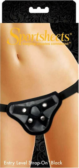 Sportsheets Entry Level Strap On Waterproof Harness σε Μαύρο Χρώμα