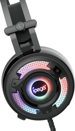 iPega PG-R008 Über Ohr Gaming-Headset mit Verbindung 3,5mm / USB Blau