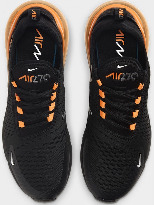 Air Max 270 Herren Sneakers Black / Total Orange / Metallic Silver