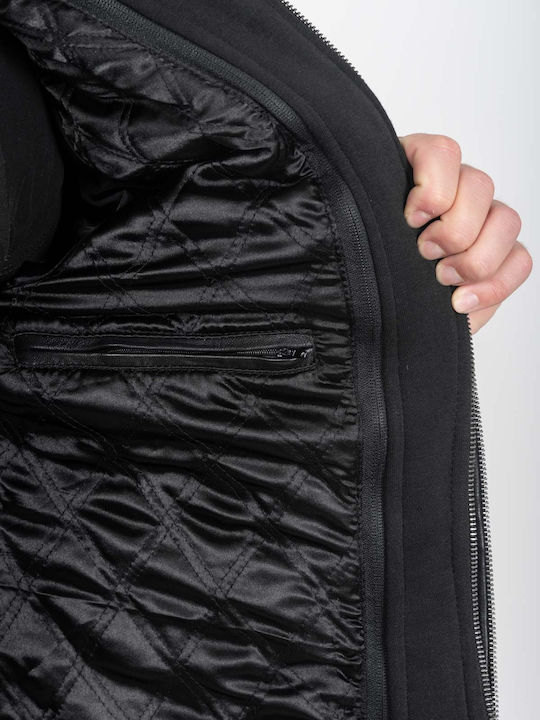Kappa Leather Jacket Black
