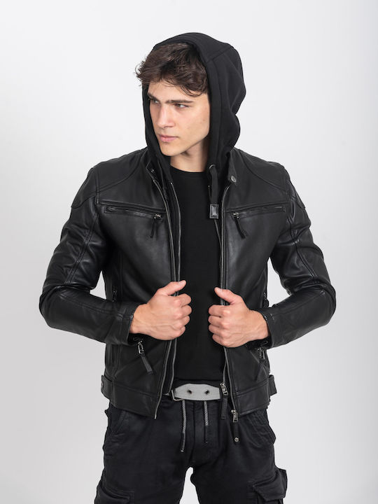 Kappa Leather Jacket Black