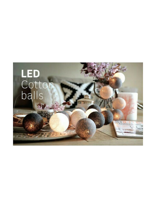 Fos me Outdoor Light String 2.85m 20 Balls with Timer
