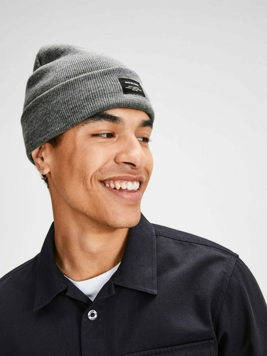 Beanie Beanie Knitted Grey Melange