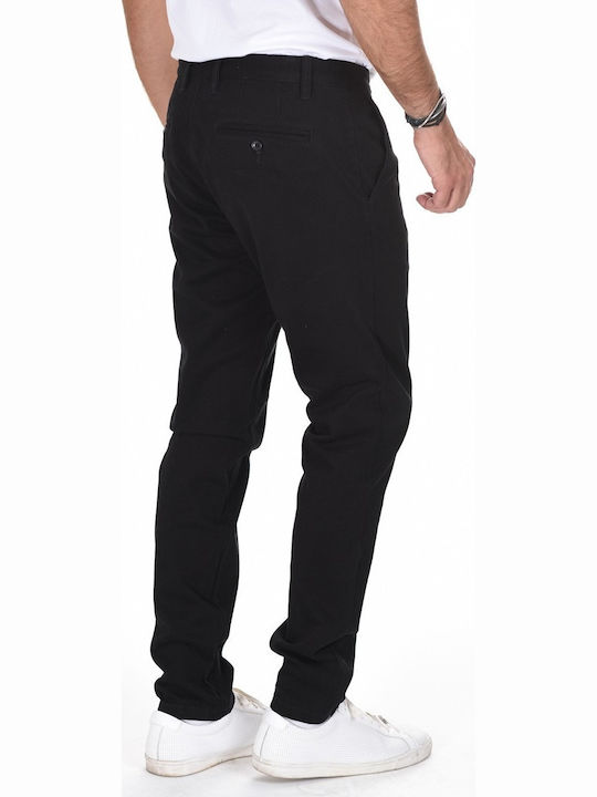 Hose Chino Elastisch Schwarz
