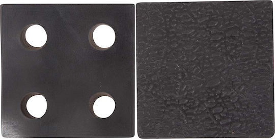 AMILA Rubber Gym Exercise Equipment Floor Mat Black 100x100x1.5cm