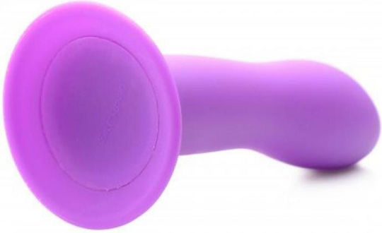 XR Squeeze It Flexible Silicone Dildo Реалистично дилдо Със смукателна чашка Purlple 11.7см