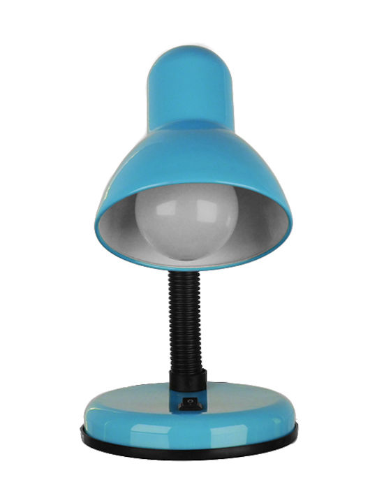 GloboStar Student Office Lamp with Flexible Arm for Socket E27 14x32cm in Blue Color