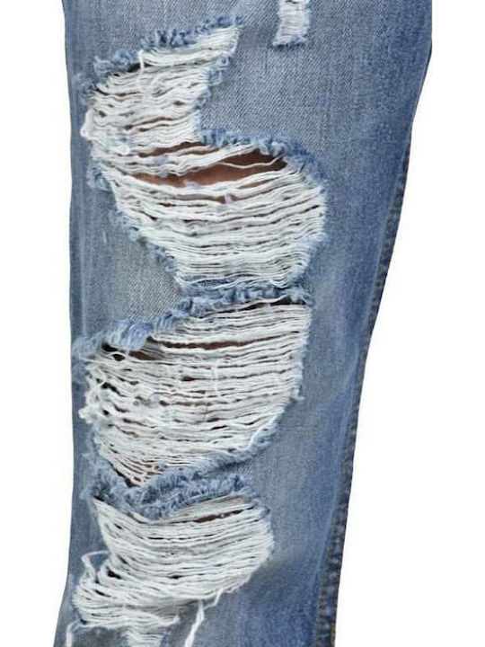 Gege2 Men's Jeans Pants Elastic Blue
