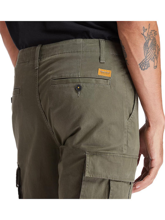 Hose Cargo Elastisch Khaki