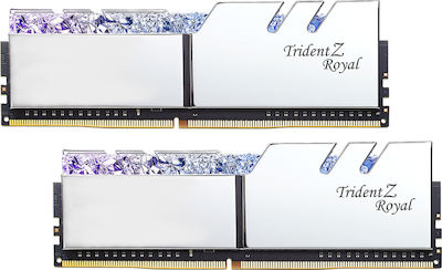 G.Skill Trident Z Royal 256GB DDR4 RAM με 8 Modules (8x32GB) και Ταχύτητα 3600 για Desktop