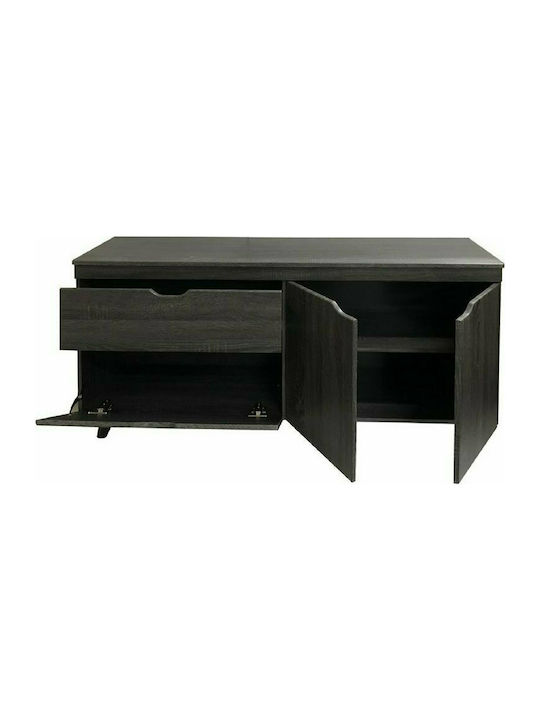 Μπουφές Pro Systems Ξύλινος με Συρτάρια Γκρι Οξιά 140x38x68cm