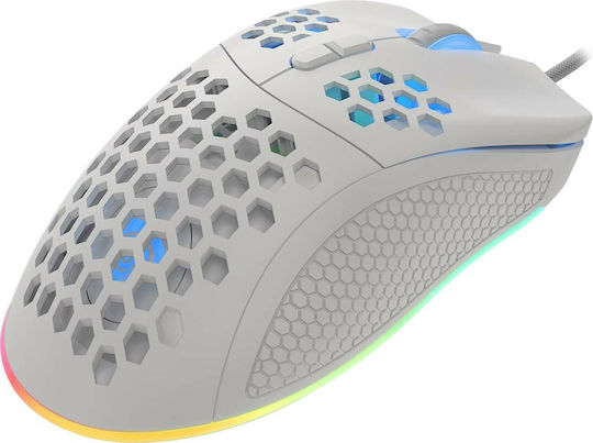 Genesis Krypton 550 RGB Gaming Ποντίκι 8000 DPI Λευκό