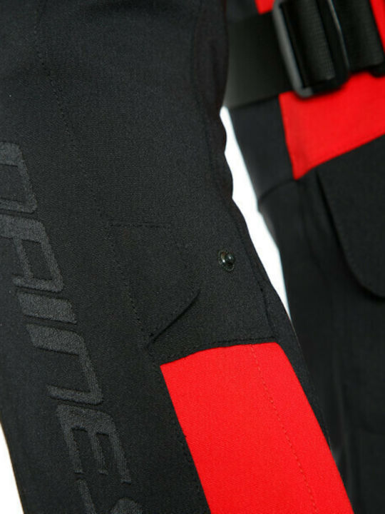 Dainese Tonale D-Dry Men's Motorcycle Jacket 4 Seasons Waterproof Black/Lava-Red/Black