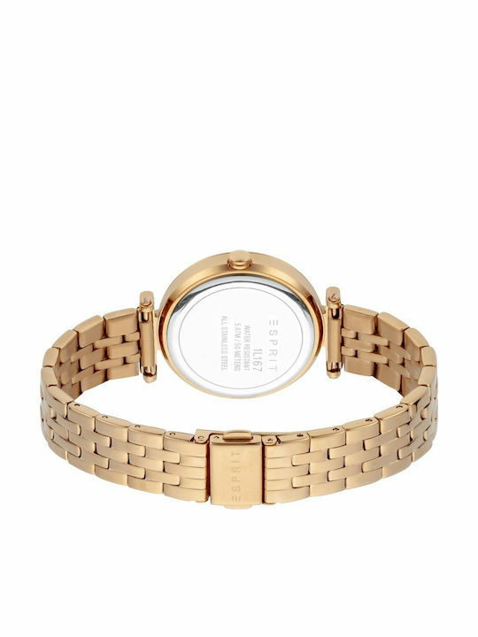 Esprit Fine Dot Ρολόι Μπαταρίας με Μεταλλικό Μπρασελέ
