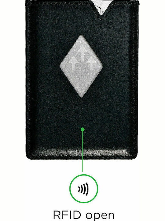 Дървен Мъжки Портфейл За Карти Черен