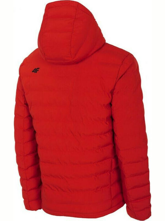 Geacă de iarnă Puffer Roșie