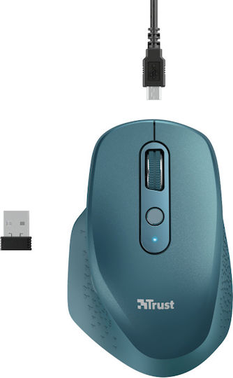 Trust Ozaa Kabelloses Ergonomisches Mäuse Blau