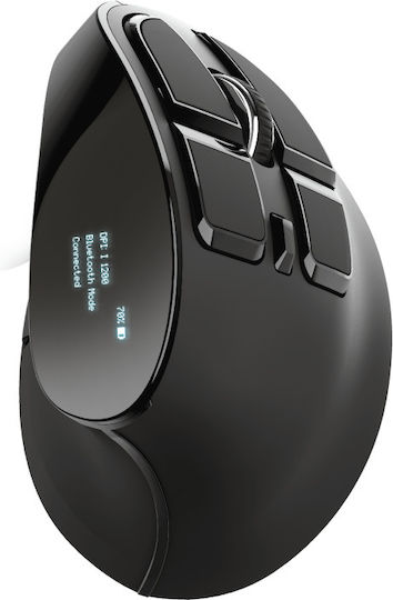 Trust Voxx Wireless & Wired Ergonomic Bluetooth Vertical Mouse Black